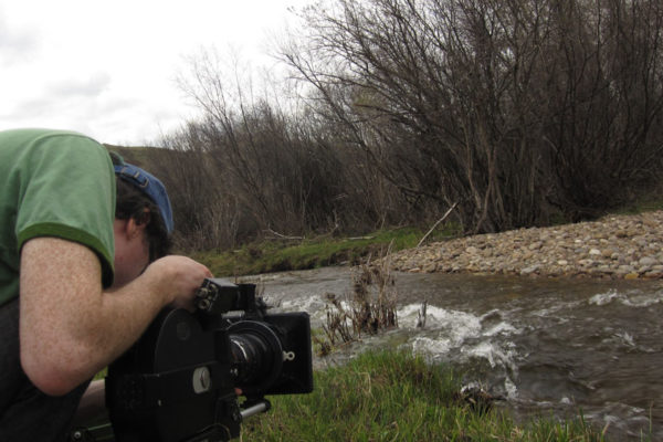 Film Retreat Cricket Berny Hi filming by the river Arri 16mm